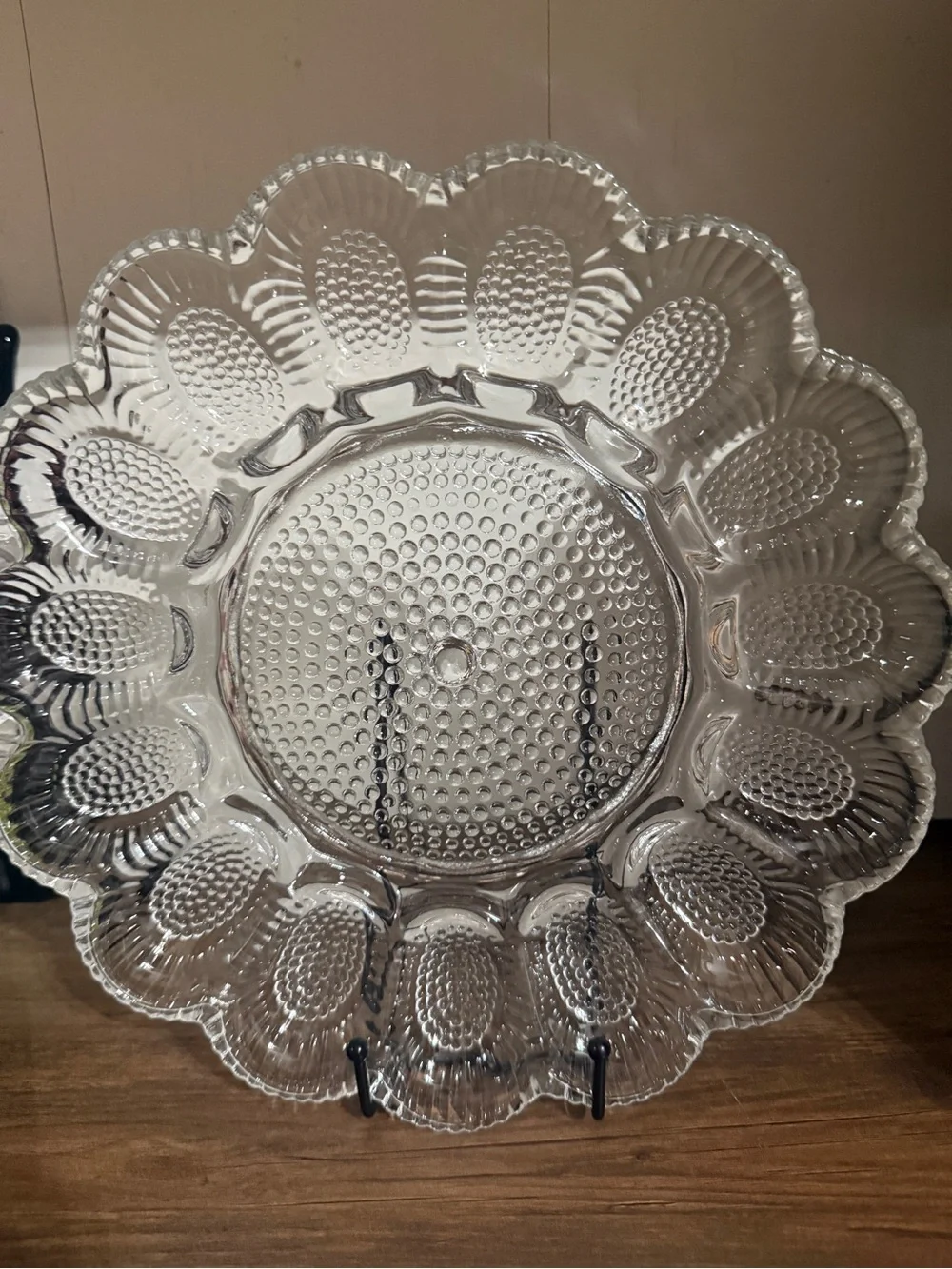 Indiana Glass Hobnail Egg Plate